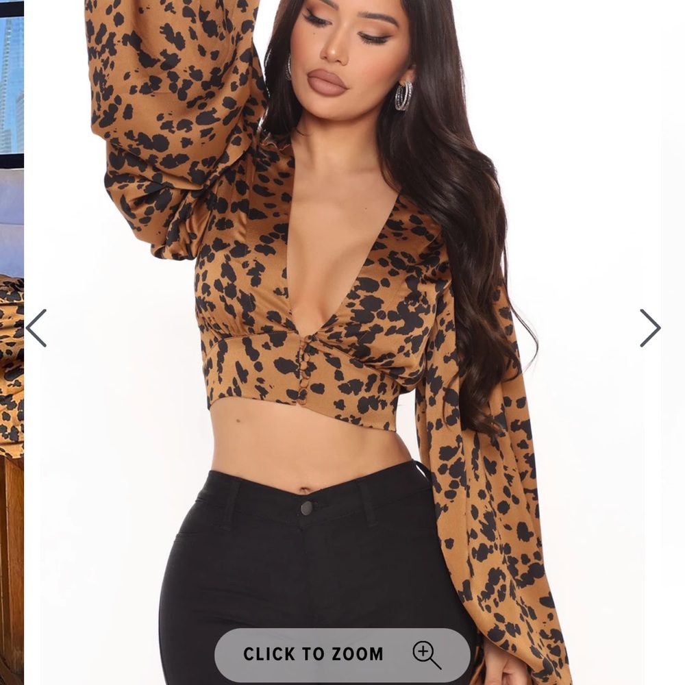 NWT A purrfect match satin top